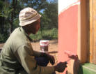 Malerarbeiten in unserem Dorf