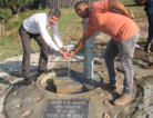 Der neue Brunnen in Bulandzeni