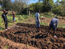 Unsere Jungs haben den Gemüsegarten schon für die neuen Setzlinge vorbereitet